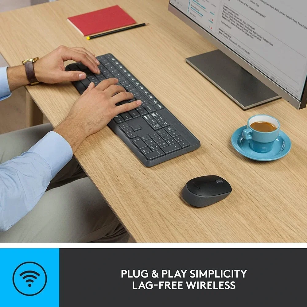 Logitech MK235 2.4 GHz Wireless Keyboard and Mouse Combo 15 FN Keys (920-007897)